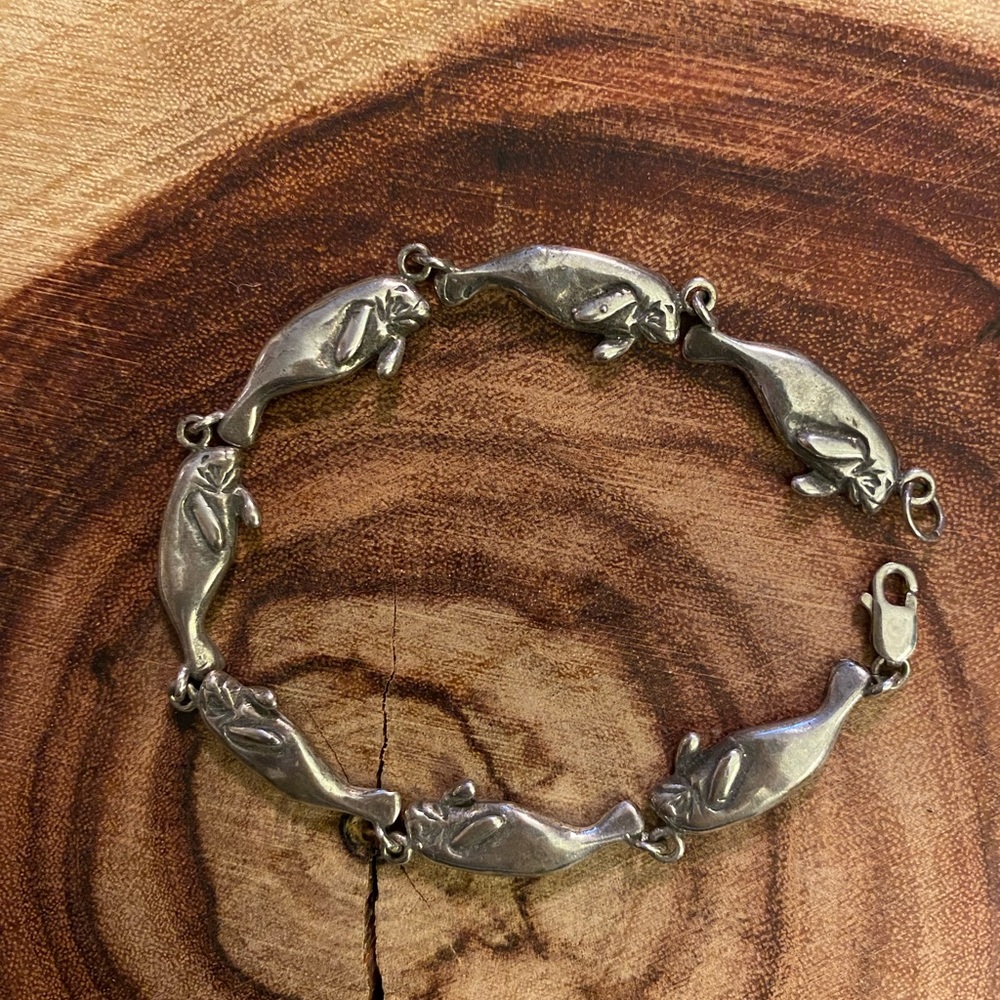 Vintage Sterling Nature Sea Life Bracelet